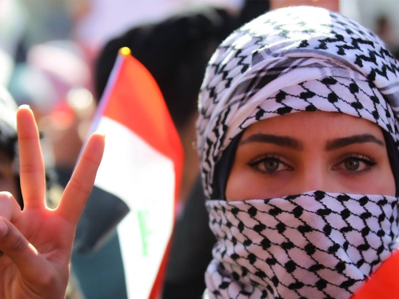 Lucha femenina en protestas de Irak:&nbsp;cronología