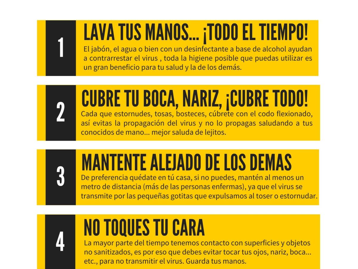 MEDIDAS GENERALES ANTE EL&nbsp;COVID-19